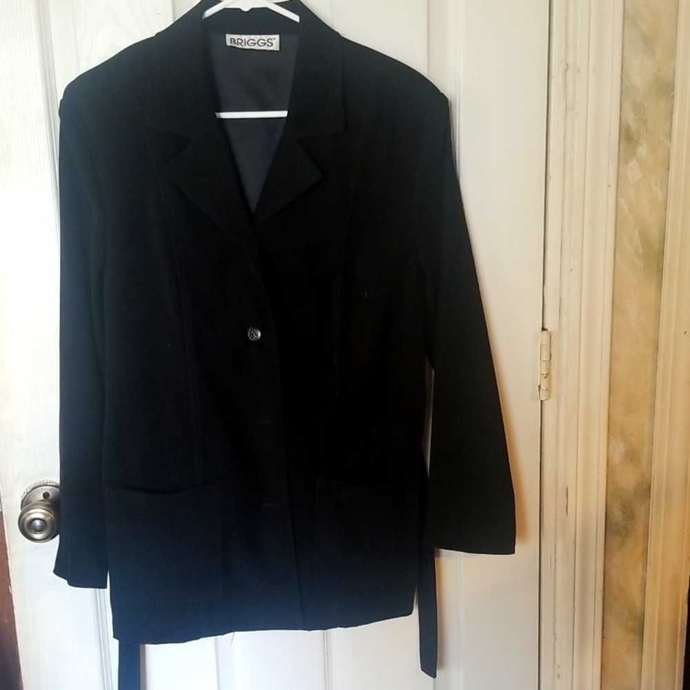 Briggs Felt/Faux Suede Style Light Jacket Medium